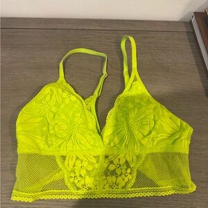 Aerie Bright Yellow Lace Bralette
